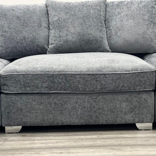 Bishop U Shape Sofa | Living Room Corner Suite with Footstool | Fabric