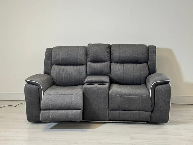 Hannah | Fabric | Electric Recliner | Grey | Sofas | 3+2+1 and Corner