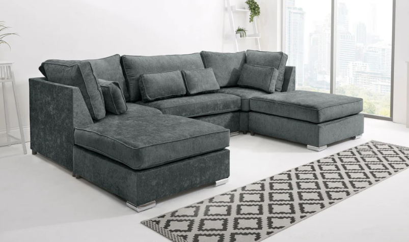 Chenile U Shape Fullback | Extra Cushions