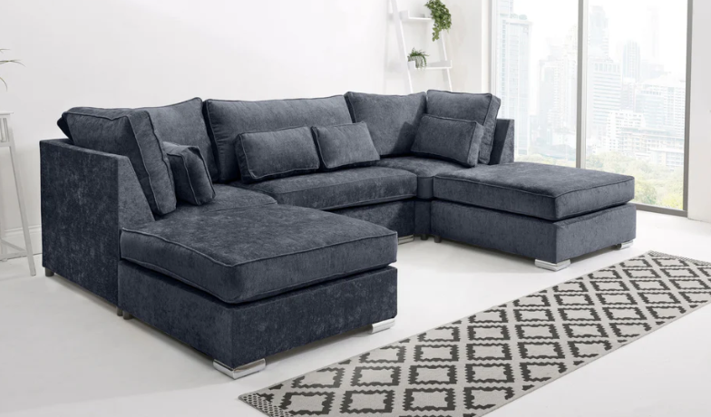 Chenile U Shape Fullback | Extra Cushions