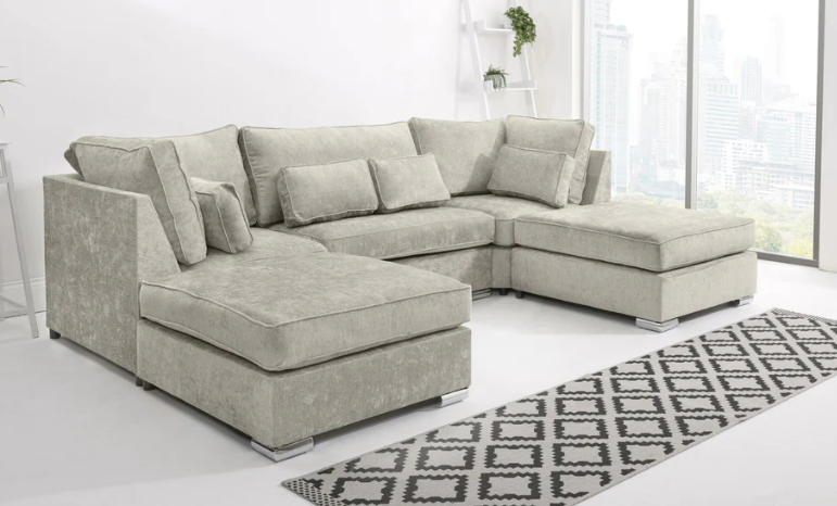 Chenile U Shape Fullback | Extra Cushions