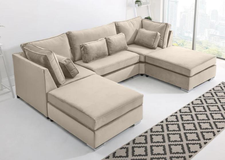 U Shape Fullback + Extra Cushions