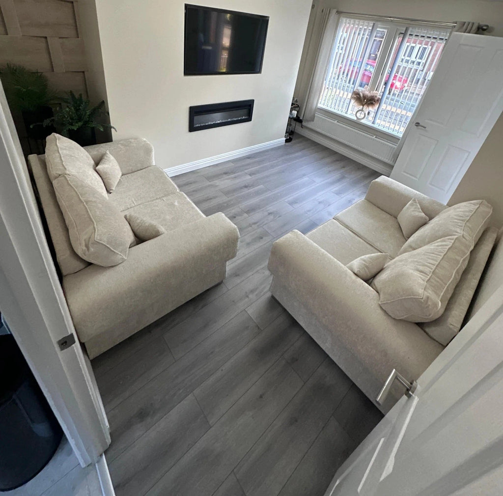 Special Offer - Reduced Price!!!! Luxury Verona Sofa | Pearl |Burnt Orange | 3+2 Set |