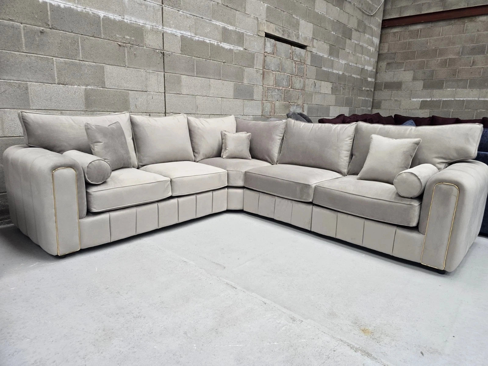 Milano - 2c2 Corner Sofa | High Back | Pebble Plush | Upgraded Seating