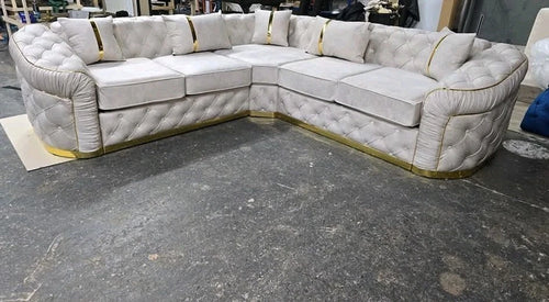 Ambassador Chesterfield Corner Sofa 5 Seater